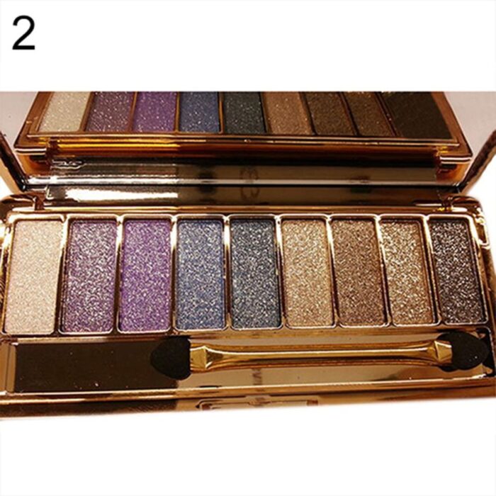 Paleta de sombras foscas com glitter - Image 4