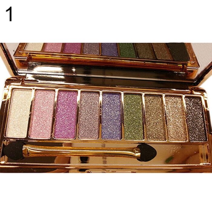 Paleta de sombras foscas com glitter - Image 3