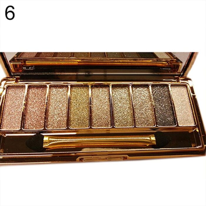 Paleta de sombras foscas com glitter - Image 6