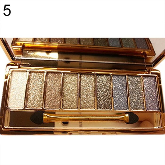 Paleta de sombras foscas com glitter - Image 10