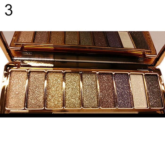Paleta de sombras foscas com glitter - Image 9