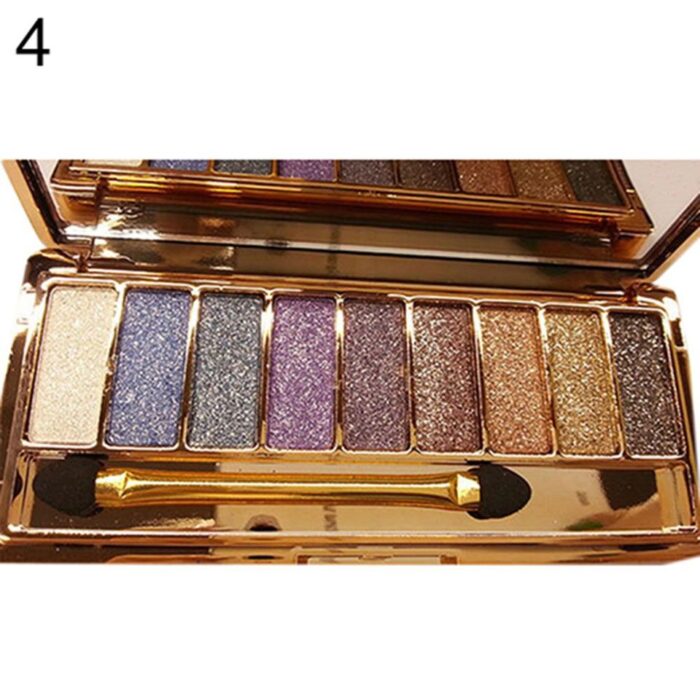 Paleta de sombras foscas com glitter - Image 5