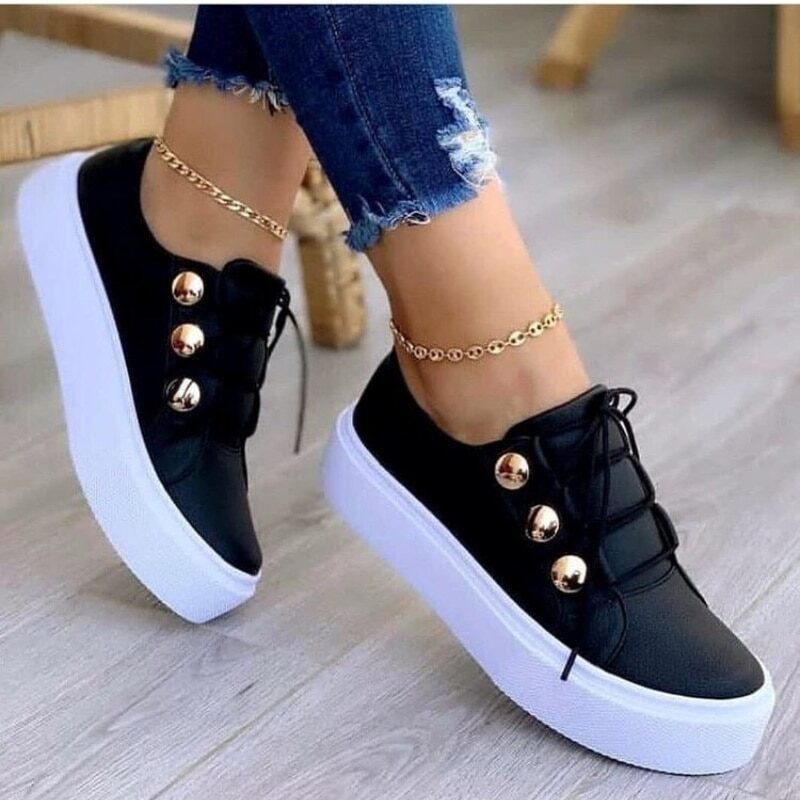 Sapatos casuais confortáveis ​​plataforma esportiva