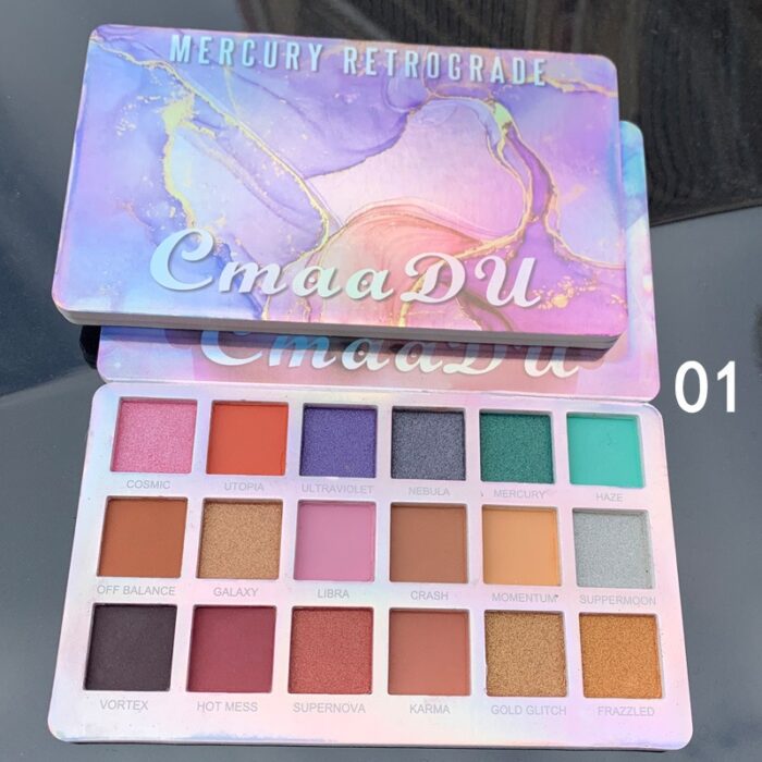 18 cores brilhantes Paleta de sombras - Image 5