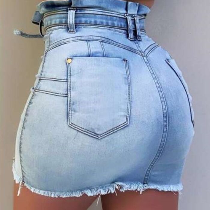 Saia jeans com botões - Image 3